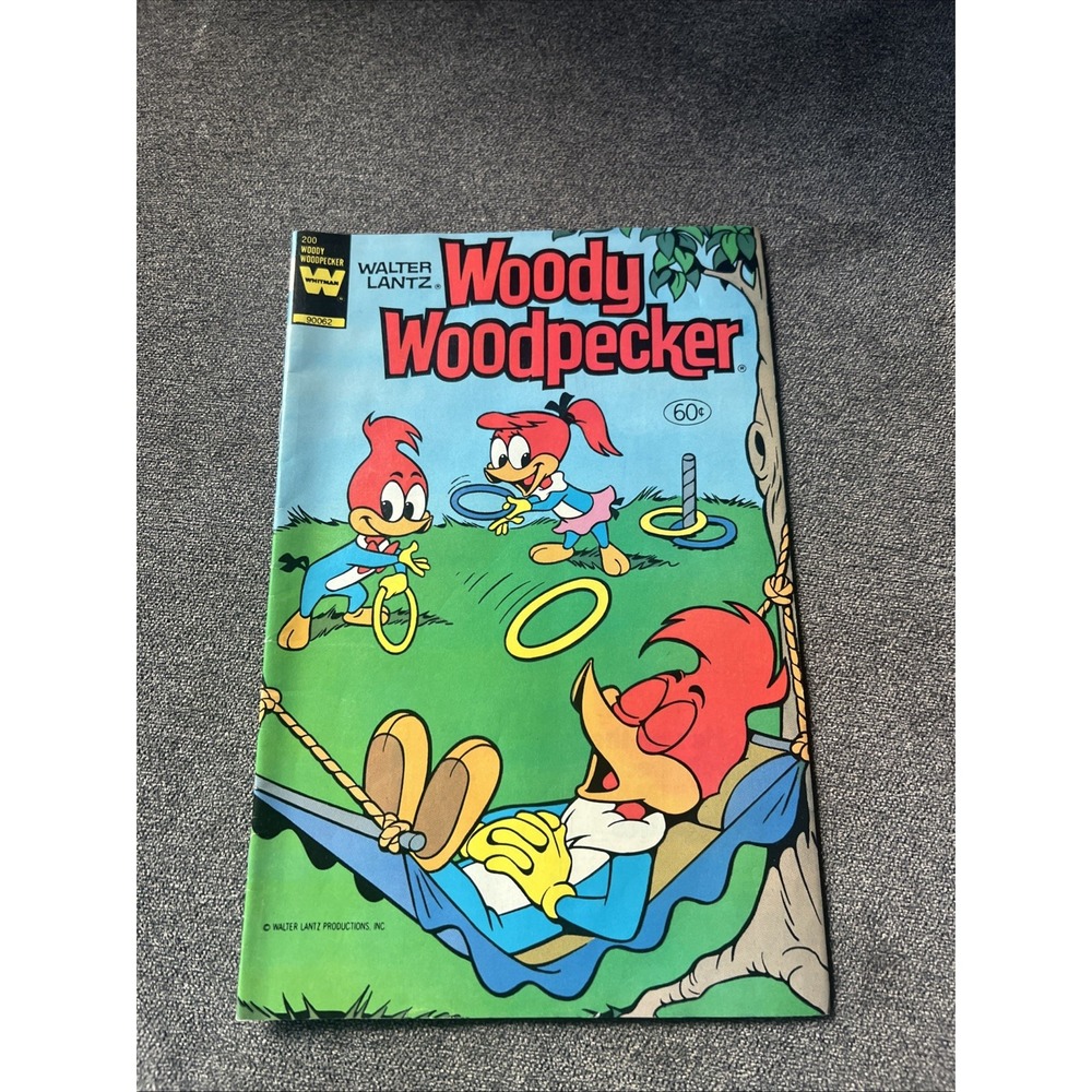 Whitman Woody Woodpecker Comic Book Kids OS Multi Color Vintage 200 90062 60c